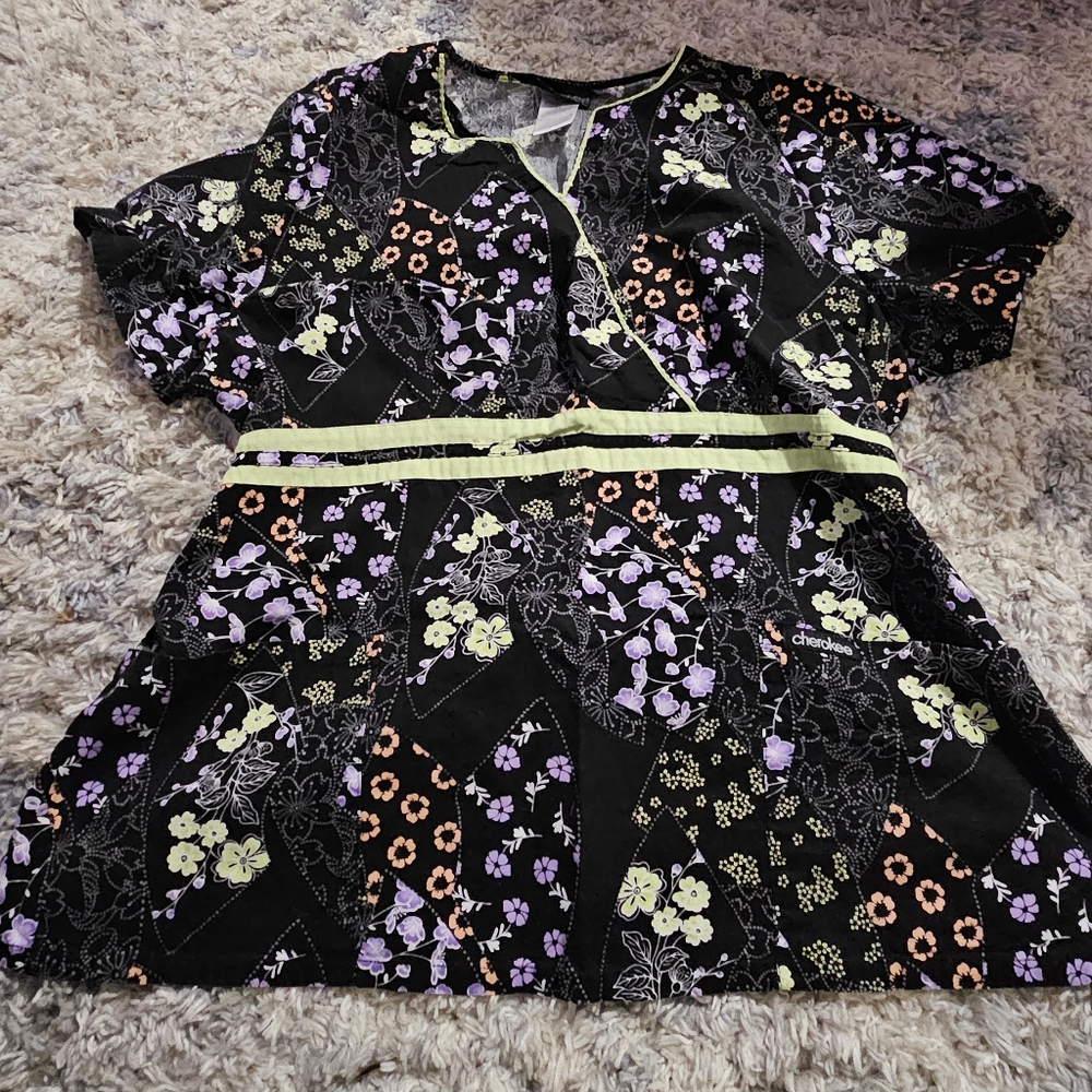 XL Cherokee Scrub Top